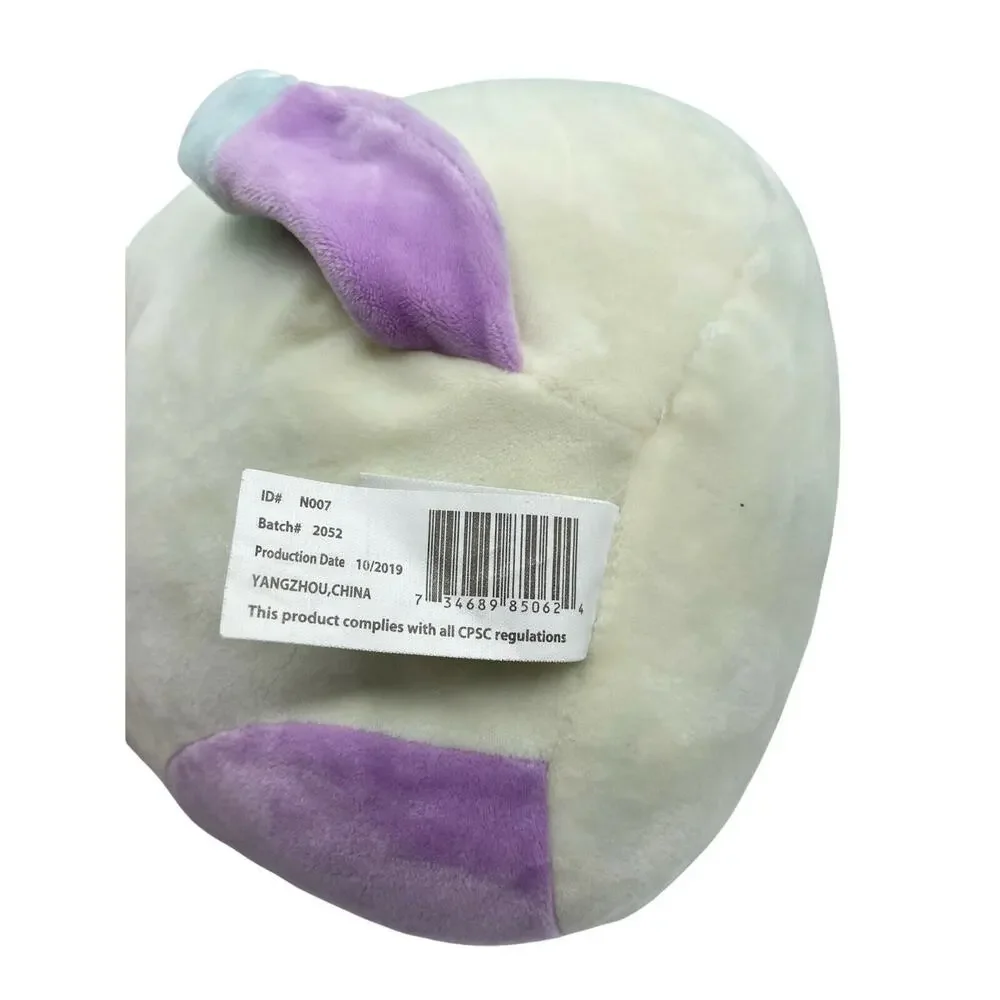 Cora Calico Squishmallows Purple White Pastel 10